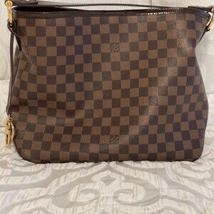 Louis Vuitton Damier Delightful MM Shoulder Bag